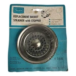 Vintage Nos Sears Replacement Sink Basket Strainer Stainless Steel 3.25" Usa. Fixed Price $14.95.