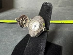 Vintage Huguenin By Hamilton Sterling Ladies Swiss Watch Ring Untested Art Deco. Fixed Price $309.99.