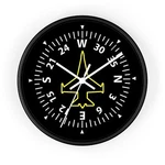 Jet Aircraft Compass Instrument Panel Wall Clock For Aviation Pilots. Fixed Price $49.99.