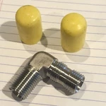 MS21908J6 Elbow 3/8" Degree Flareless Bulkhead Fitting Nos Stainless Steel. Fixed Price $18.95.