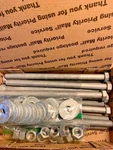 Bolt Hex Head 1/2"-13 8" Hot Dip Galvanized With Nuts (30)& Washers (60). Fixed Price $72.50.