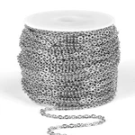 66 Feet/ 20M Stainless Steel Bulk, 2MM 304 Chains Flat .... Fixed Price $32.35.