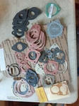 Large British Gasket Lot Mostly Carburetor Stk 10. Fixed Price $9.99.