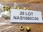 25 Lot Mil Spec NAS1080C06/NSN:5320-00-551-8000 Rivet Pin Collar Free Us Ship #2. Fixed Price $12.99.