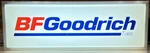Bf Goodrich Lighted Tire Dealer Sign White Blue Letters Single Sided Hanging. Fixed Price $249.99.