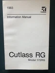 Cessna Pilot Information Manual 172RG Cutlass 1983. Fixed Price $15.95.