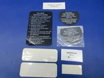 Cessna 310R Exterior Placards Lot P/n 0800181-15 Nos (0125-1294). Fixed Price $155.00.