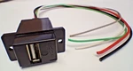 Usb Type Jack, 10" Leads, Black, P/n ECJ504B-UA, New. Fixed Price $7.99.