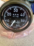 Military Speedometer / Hour Meter, Stewart Warner 501L, 8713233-1, 150-6941. Fixed Price $75.00.