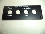 Bell Helicopter Instrument Panel, Aux Fuel Pump. Fixed Price $45.00.