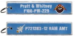 Pratt And Whitney F100-PW-229 Keychain Tag. Fixed Price $16.99.