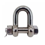 Mil Spec Stainless Steel T316 Forged 1" Bolt Pin Chain Shackle 10,000 Lbs Wll. Fixed Price $123.99.