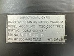 Edo-aire 4000B-8 Directional Gyro Indicator Pn IU262-001-13. Fixed Price $125.00.