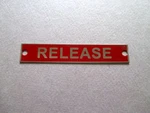 Aircraft Tow Hitch "release" Placard, Acid Etched, Schweizer Glider /sailplane!. Fixed Price $18.00.