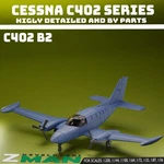 3D Printed Cessna 402B1 V3 (2 1) Plane Aircraft Fighter. Fixed Price $650.00.