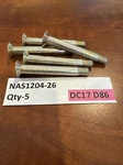 QTY-5 NAS1204-26 New. DC17 D86. Fixed Price $14.88.
