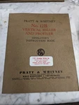 Pratt Whiteney Operator Service Manual Book #12B Miller Profiler Machine. Fixed Price $178.52.