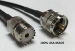 PL-259 Uhf To SO-239 Female RG8X Low Loss Coax Cable Pick Length Lot Us. Fixed Price $115.99.