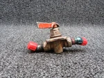 0411716 (use: 9851085-1) Cessna 120 Valve Assembly Fuel Selector. Fixed Price $392.00.