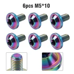 6PCS Universal Titanium Bolts Truss Torx Screw M5X10MM Fit Bike Motorcycle. Fixed Price $14.13.