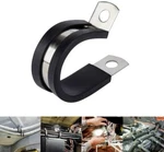 10PCS 1.5" Inch Cable Clamp Rubber Cushioned Insulated Stainless Steel. Fixed Price $13.99.
