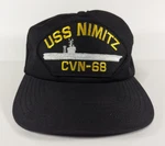 Uss Nimitz Cvn 68 Hat Cap Snap Back Black Aircraft Carrier Military Warship. Fixed Price $11.99.