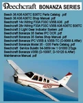 Beechcraft Bonanza 11 In Manuals Service Parts Custom Computer Cd. Fixed Price $19.97.