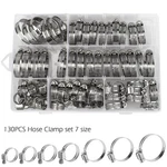 130PCS Adjustable Hose Clamps Worm Gear Stainless Steel Assortment Set. Fixed Price $13.99.