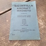 Rare Scintilla Aircraft Magnetos Parts List Instruction Book Sidney Ny Catalog. Fixed Price $45.00.