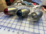 Lot 3 Vintage Grimes Airplane Model B Wing Tip Navigation Lights. Fixed Price $300.00.