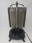 Ge Luminous Electric Bulb Radiator Antique Dual Cylinder Metal Heater Unit. Fixed Price $649.99.