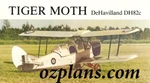Tiger Moth DH82C Biplane 88" Ws Printed Rc Model Airplane Plans Templates. Fixed Price $44.00.