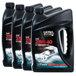 Ultra 1PLUS Sae 25W-40 Synthetic Blend 4T Marine Engine Oil Gallon (16 Qts). Fixed Price $175.19.
