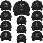 Zodiac Baseball Hat Embroidered Unisex With 12 Astrology Signs Adjustable Caps. Fixed Price $14.99.