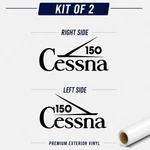 Fits Cessna 150 Aircraft Decals Set Of 2 Aviation Vinyl 10.5" Fast Ship Best. Fixed Price $21.99.