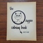 Vintage 80S Sky The Oxygen Coloring Book Aviation Paper Ephemera. Fixed Price $9.58.