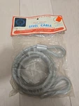 72" Inches 3/8" Self Coiled Flexible Aircraft Steel Cable Nos. Fixed Price $12.99.