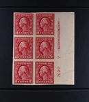 Usa Scott # 409 Plate Block Of 6 Vf Og Nh Bep Imprint "a" 5802 Stamps Cat $80. Fixed Price $35.00.
