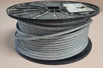 Campbell/cooper 3/16" 5MM Cable Zinc Wire Steel Rope 250' Reel, Partially Used. Fixed Price $45.00.