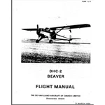 1956 De Havilland DHC-2 Beaver Flight Manual 116 Pgs. Comb Bound Gloss Covers. Fixed Price $29.00.