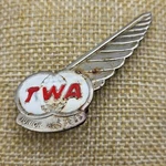 Twa Junior Hostess Metal Kiddie Wings Pin-back Aviation Collectable. Fixed Price $5.75.