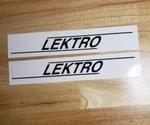 Lektro Aircraft Tug Decals Replacement Stickers (2) Black 16 Die Cut Usa Vinyl. Fixed Price $33.91.