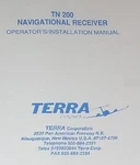 Terra TN200 Navigational Receiver Operation/installation Manual TN-200. Fixed Price $150.00.