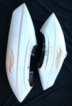 Vtg 1970S Cessna 150 Airplane Wheel Fairings Pants Or Covers Front & Rear. Fixed Price $389.00.