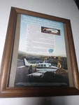 Beechcraft Sierra Aircraft 1970S Print Ad 6.5X10 Vntage 8X10 Frame Unmatted. Fixed Price $29.00.
