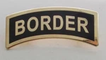 U.s. Military Border Tab Lapel Pin - 2". Fixed Price $14.95.