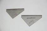 Cessna Stiffener Bracket Set (2) Left Right Hand, P/n: 0412532-1 0412532-2. Fixed Price $69.00.