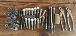 Lot Of Aircraft Hand Tools Rivet Gun Sets Drill Guides Fast Shipping. Fixed Price $120.00.