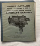 Avco Lycoming Parts Catalog 0-360-A PC-306-1 Wide Cylinder Flange Models. Fixed Price $40.00.