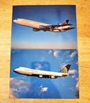 Continental Airlines 2 Postcards DC-10 & Boeing 747 New Logo Issue. Fixed Price $5.95.